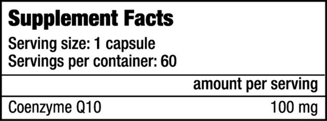 Biotech USA Q10 Coenzyme 100mg 60 κάψουλες