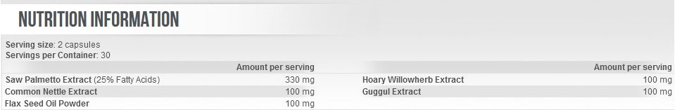 Scitec Nutrition Saw Palmetto Complex Συμπλήρωμα για την Υγεία του Προστάτη 60 κάψουλες