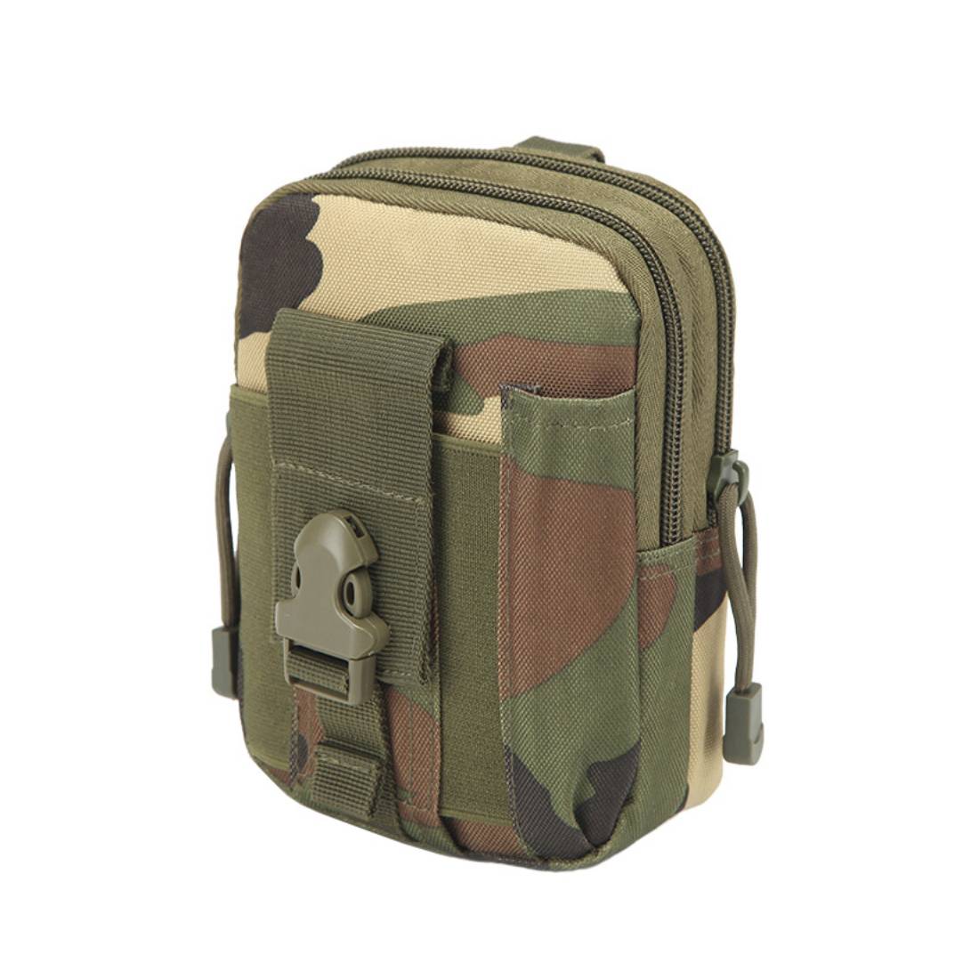 Tactical Camo Military Belt Pouch, (18cm x 12cm x 6cm)