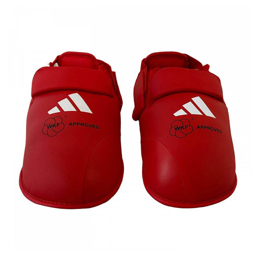 Καράτε προστατευτικά ποδιών adidas WKF Εγκεκριμένα, Κόκκινα