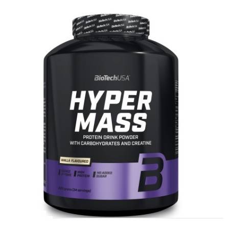 Biotech USA Hyper Mass Drink Powder with Carbohydrates & Creatine Χωρίς Γλουτένη με Γεύση Βανίλια 2.27kg
