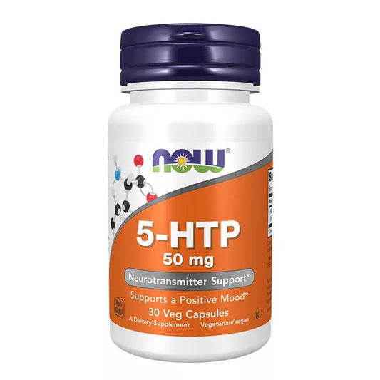 Now Foods 5-HTP 50mg 30 φυτικές κάψουλες