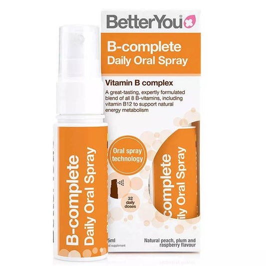 BetterYou B-Complete Oral Spray (25 ml, Natural Peach, Plum and Raspberry)