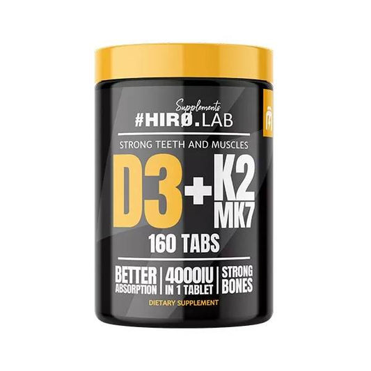Hiro.Lab Vitamin D3 4000IU + K2 MK7, 160 ταμπλέτες