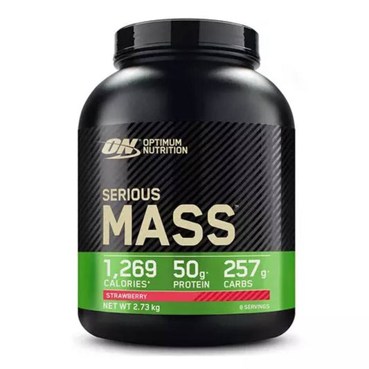 Optimum Nutrition Serious Mass Πρωτεΐνη Ορού Γάλακτος με Γεύση Φράουλα 2.73kg