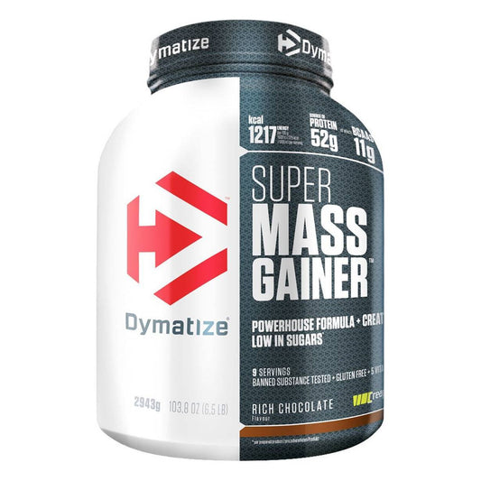 Dymatize Super Mass Gainer Χωρίς Γλουτένη με Γεύση Rich Chocolate 2.943kg