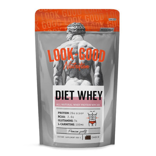 Look Good Naked Diet Whey Πρωτεΐνη Ορού Γάλακτος με Γεύση Σοκολάτα 908gr