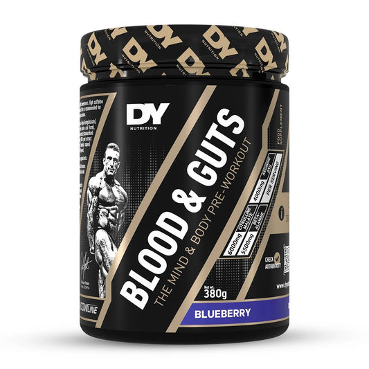 Dorian Yates Blood & Guts Συμπλήρωμα Pre Workout 380gr Blueberry