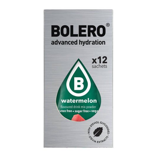 Bolero Χυμός σε Σκόνη 500ml σε Νερό Καρπούζι Χωρίς Ζάχαρη 3gr 12τμχ