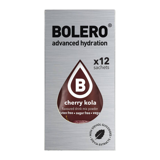 Bolero Χυμός σε Σκόνη 500ml σε Νερό Κεράσι & Κόλα Χωρίς Ζάχαρη 3gr 12τμχ