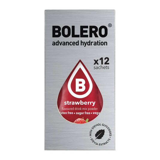 Bolero Χυμός σε Σκόνη 500ml σε Νερό Φράουλα Χωρίς Ζάχαρη 3gr 12τμχ