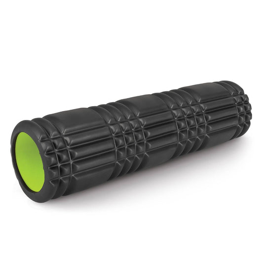 AMILA Foam Roller Plexus 45 Φ14x45cm Μαύρο/Λάιμ