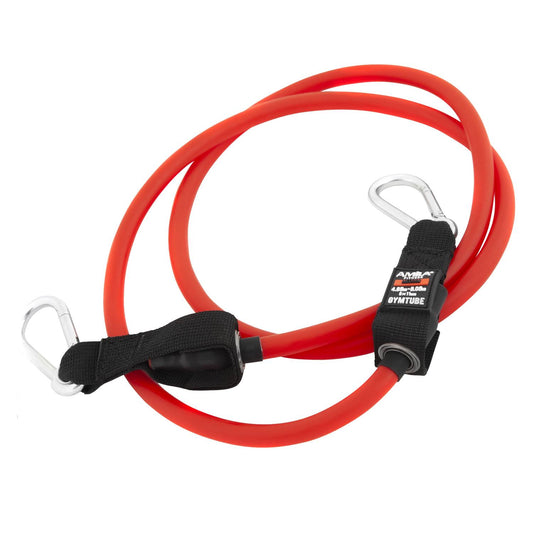 Λάστιχο Αντίστασης AMILA GymTube με Clip Medium, Κόκκινο