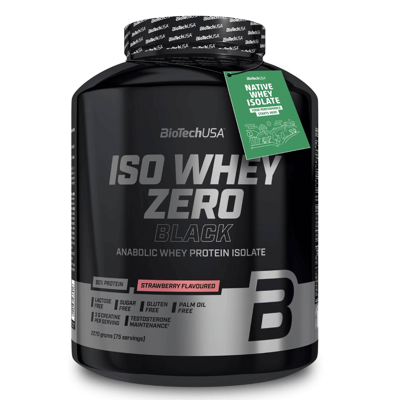 Biotech USA Iso Whey Zero Black Πρωτεΐνη Ορού Γάλακτος Χωρίς Γλουτένη & Λακτόζη 1.816kg