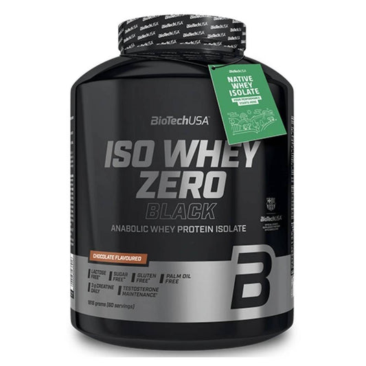 Biotech USA Iso Whey Zero Black Πρωτεΐνη Ορού Γάλακτος Χωρίς Γλουτένη & Λακτόζη με Γεύση Σοκολάτα 1.816kg