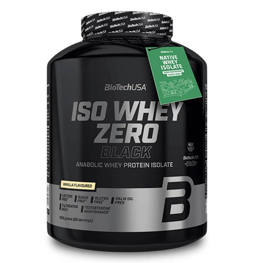 Biotech USA Iso Whey Zero Black Πρωτεΐνη Ορού Γάλακτος Χωρίς Γλουτένη & Λακτόζη με Γεύση Βανίλια 1.816kg