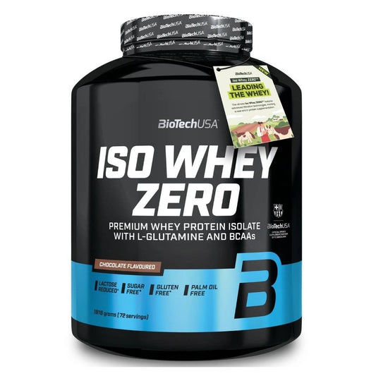 Biotech USA Iso Whey Zero With Glutamine & BCAAs Πρωτεΐνη Ορού Γάλακτος Χωρίς Γλουτένη & Λακτόζη με Γεύση Σοκολάτα 1.816kg