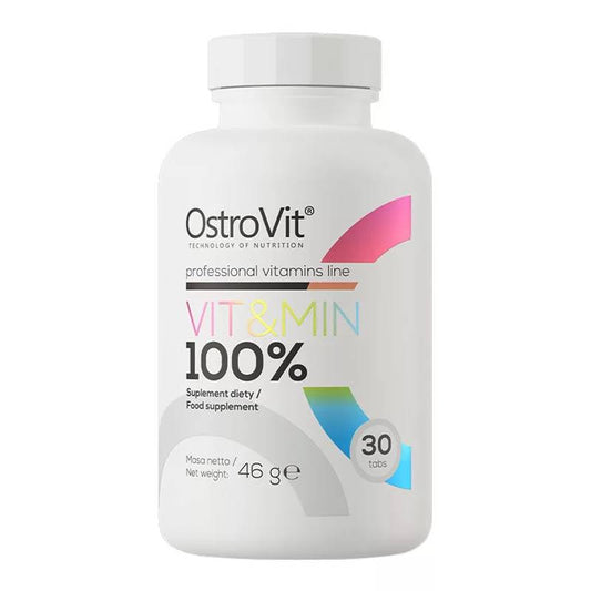 OstroVit Vit&Min 100% – Πολυβιταμίνες & Μέταλλα Υψηλής Απορρόφησης 30 Κάψουλες