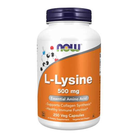 Now Foods L-Lysine 500mg 250 Φυτικές Κάψουλες