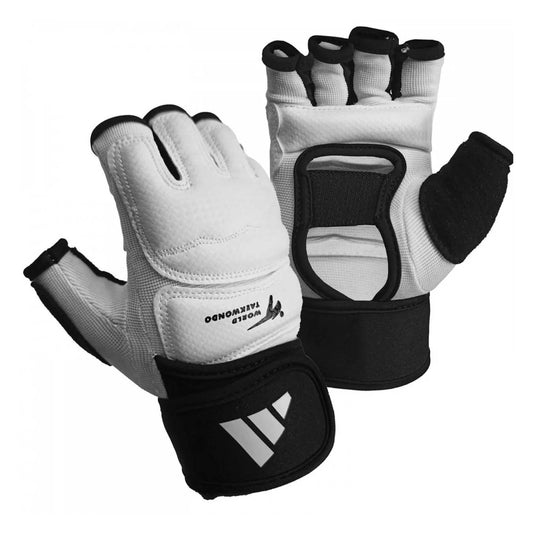 Προστατευτικά Χεριών adidas FIGHTING Taekwondo WT, Άσπρο/Μαύρο