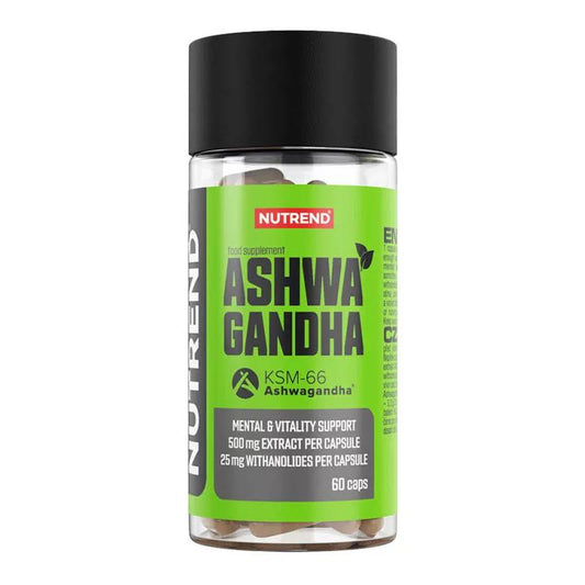 Nutrend Ashwagandha KSM-66 (60 κάψουλες) – Για Απόδοση & Χαλάρωση