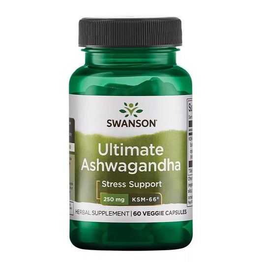 Swanson Ultra Ultimate Ashwagandha – KSM-66 250 mg (60 Veg Κάψουλες)