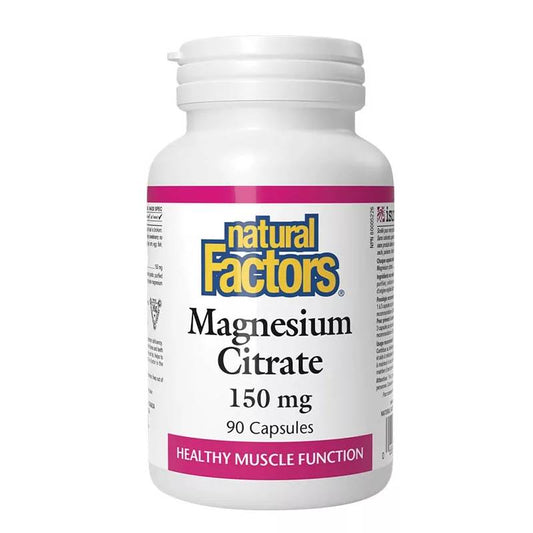 Natural Factors Magnesium Citrate 150 mg – 90 Κάψουλες
