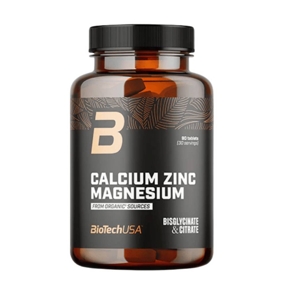 Biotech USA Calcium Zinc Magnesium 90 ταμπλέτες