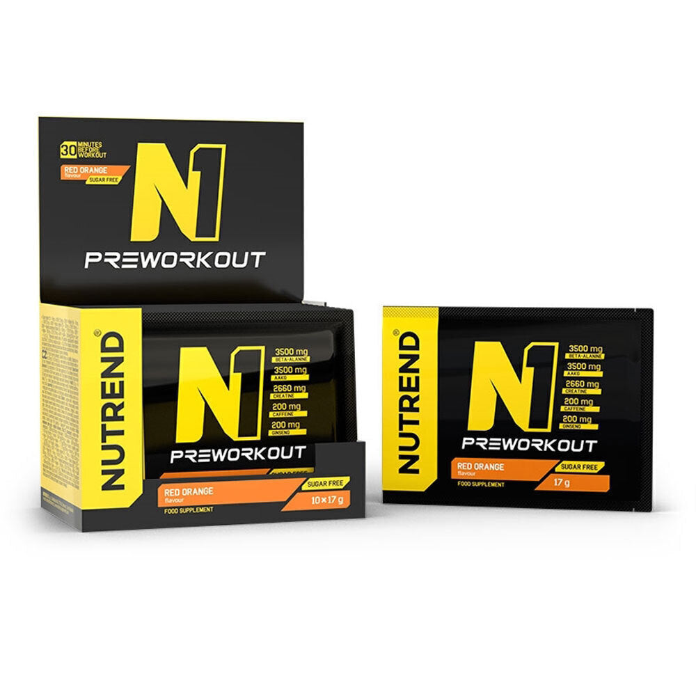 Nutrend N1 Pre-Workout 17g – Red Orange