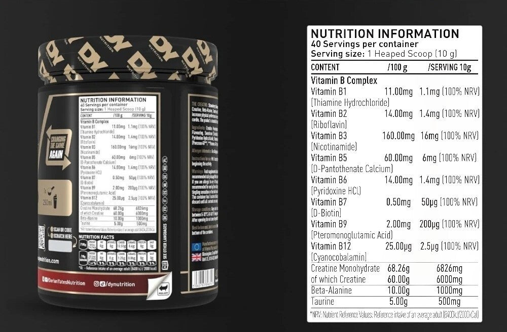Dorian Yates Ultimate Creatine Complex 6000mg Κεράσι 400gr