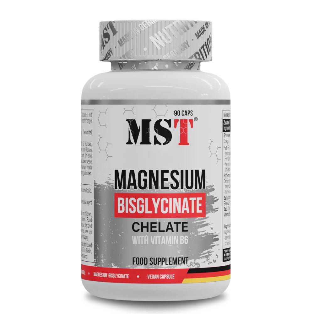 MST Magnesium Bisglycinate Chelate + Vitamin B6 - 90 Κάψουλες