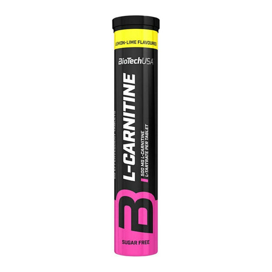 BioTech USA L-Carnitine 500mg (20 αναβράζοντα δισκία) – Lemon Lime
