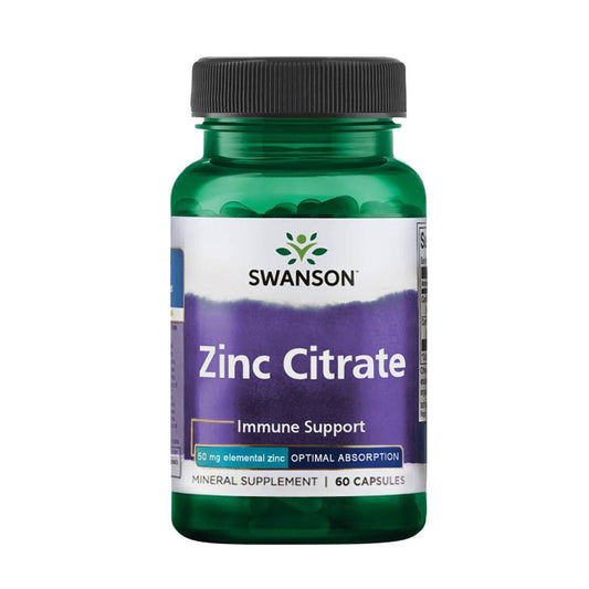 Swanson Zinc Citrate 50mg (60 κάψουλες)
