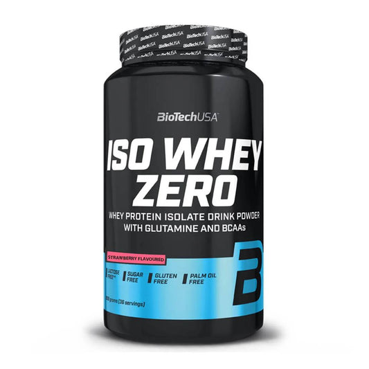 Biotech USA Iso Whey Zero With Glutamine & BCAAs Whey Protein Without Gluten & Lactose with Chocolate Flavor 908gr