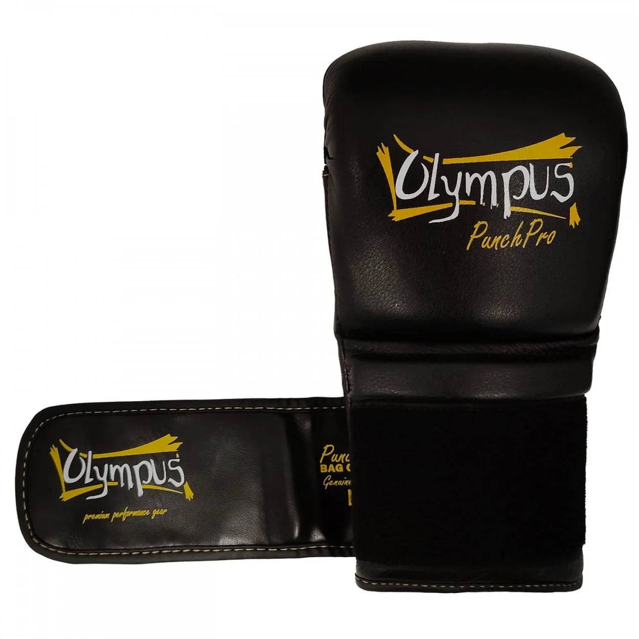 Γάντια Σάκου Olympus PUNCH PRO Δέρμα, Μαύρα