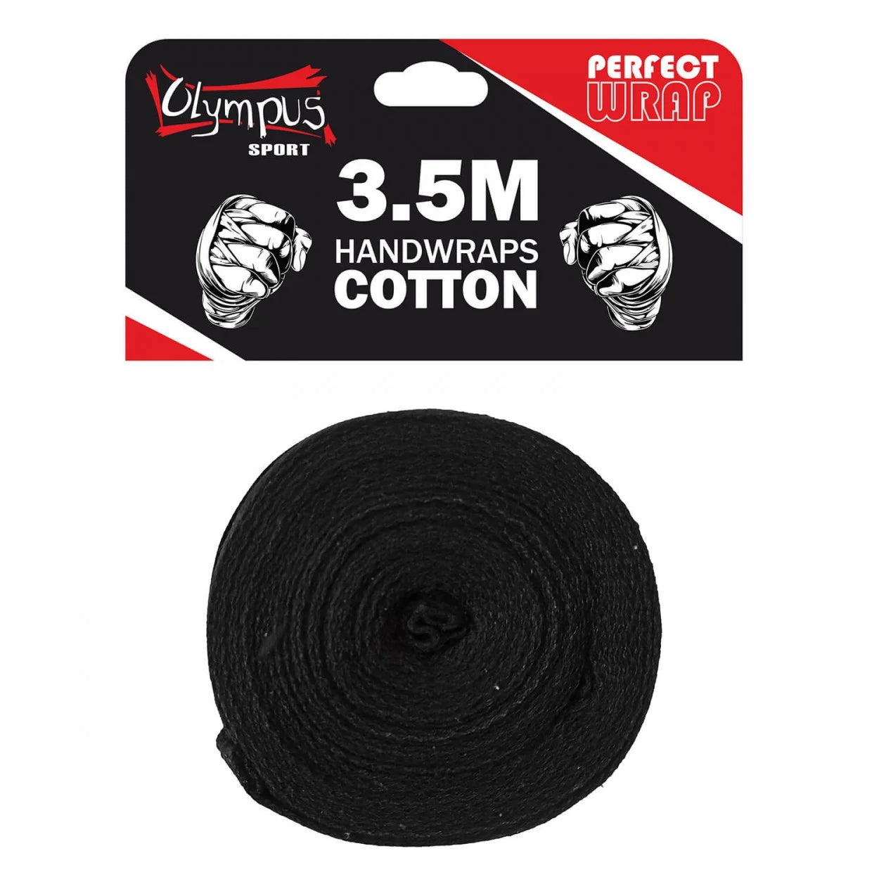 Μπαντάζ Olympus PERFECT WRAP Βαμβακερά Μαύρα, 350cm
