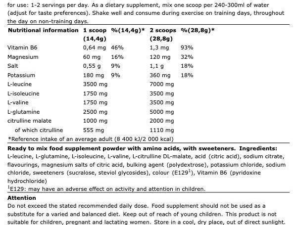 XTend The Original 7g Bcaa 441gr 30 Μερίδες Strawberry Kiwi Splash