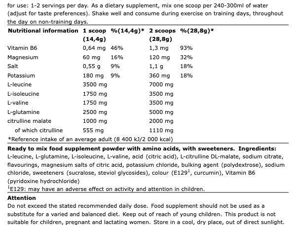 XTend The Original 7g Bcaa 456gr 30 Μερίδες Italian Blood Orange