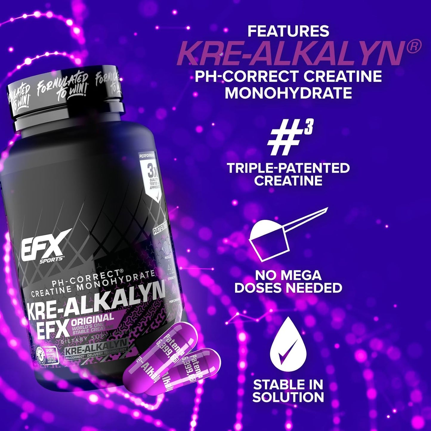 EFX Sports Kre Alkalyn EFX 120 κάψουλες