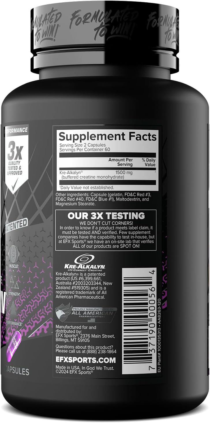 EFX Sports Kre Alkalyn EFX 120 κάψουλες