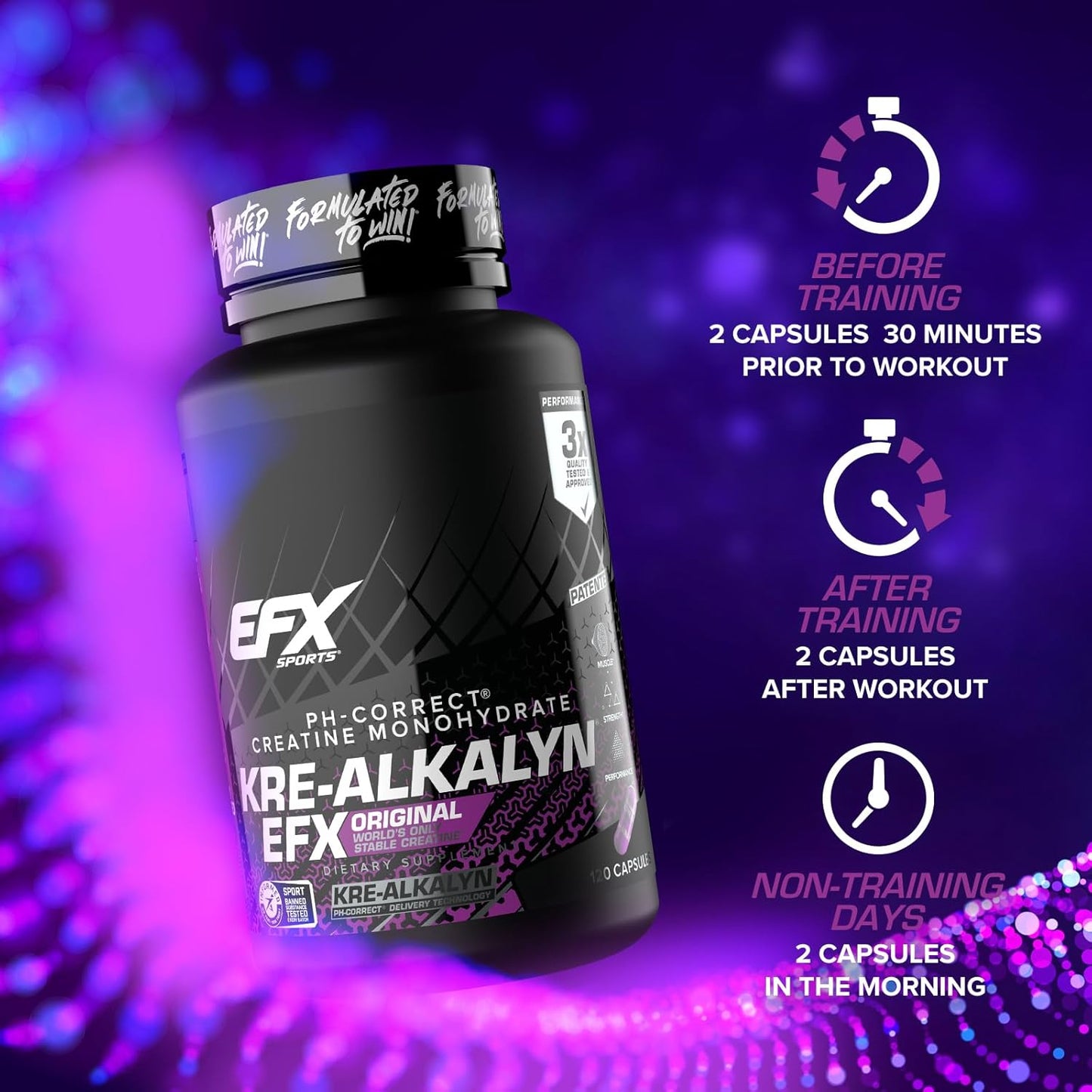 EFX Sports Kre Alkalyn EFX 120 κάψουλες