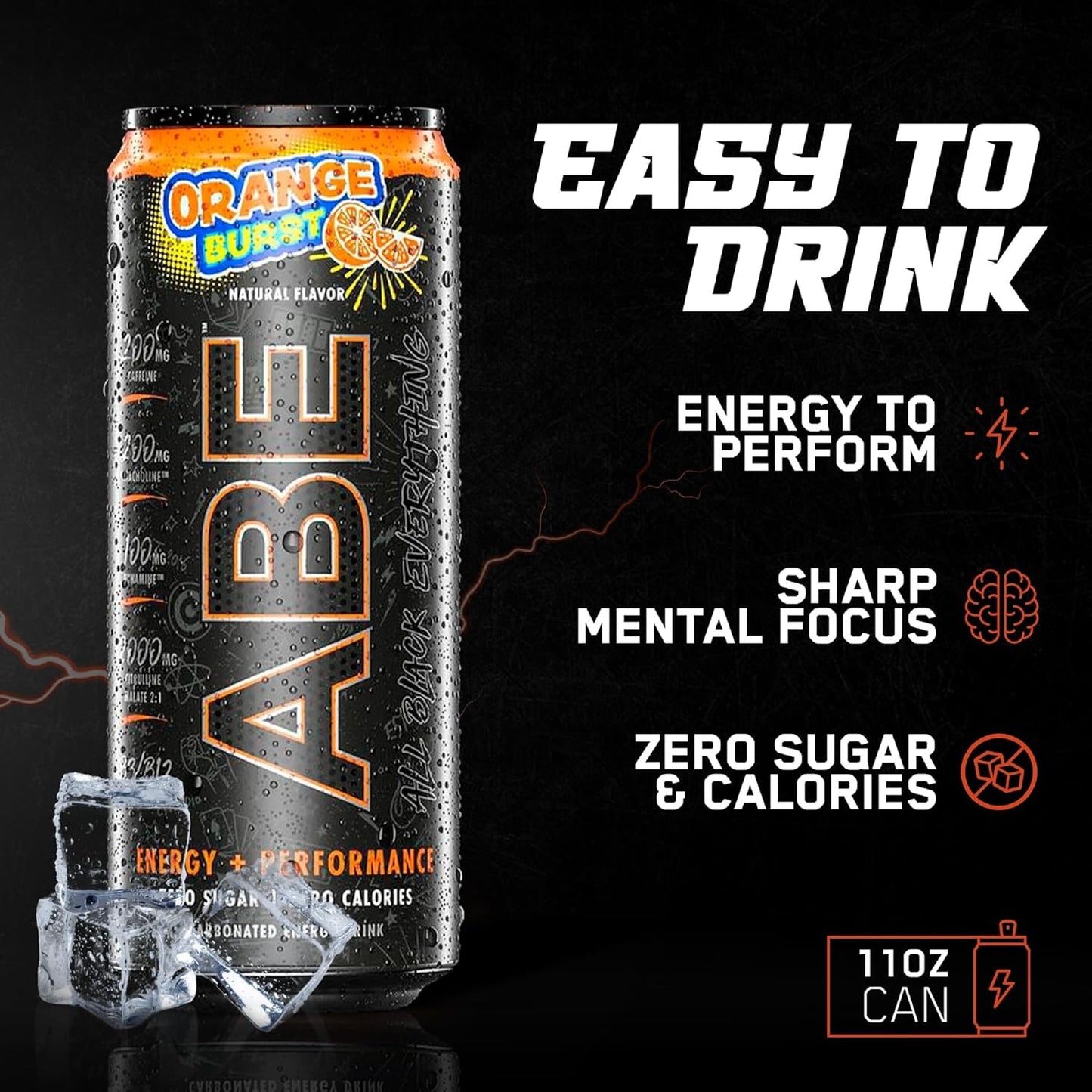 Applied Nutrition ABE Energy + Performance Cans 330ml Orange Burst
