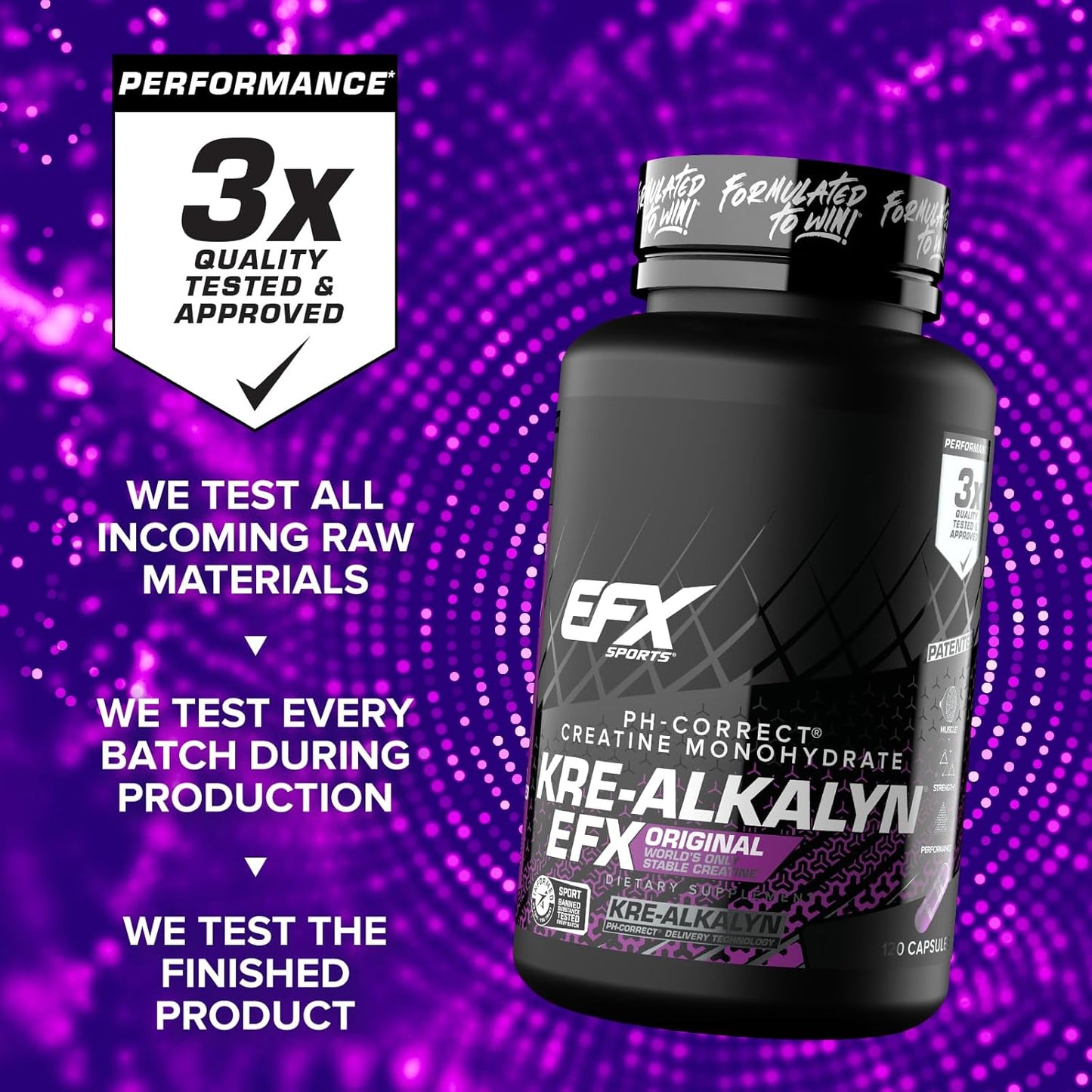 EFX Sports Kre Alkalyn EFX 120 κάψουλες