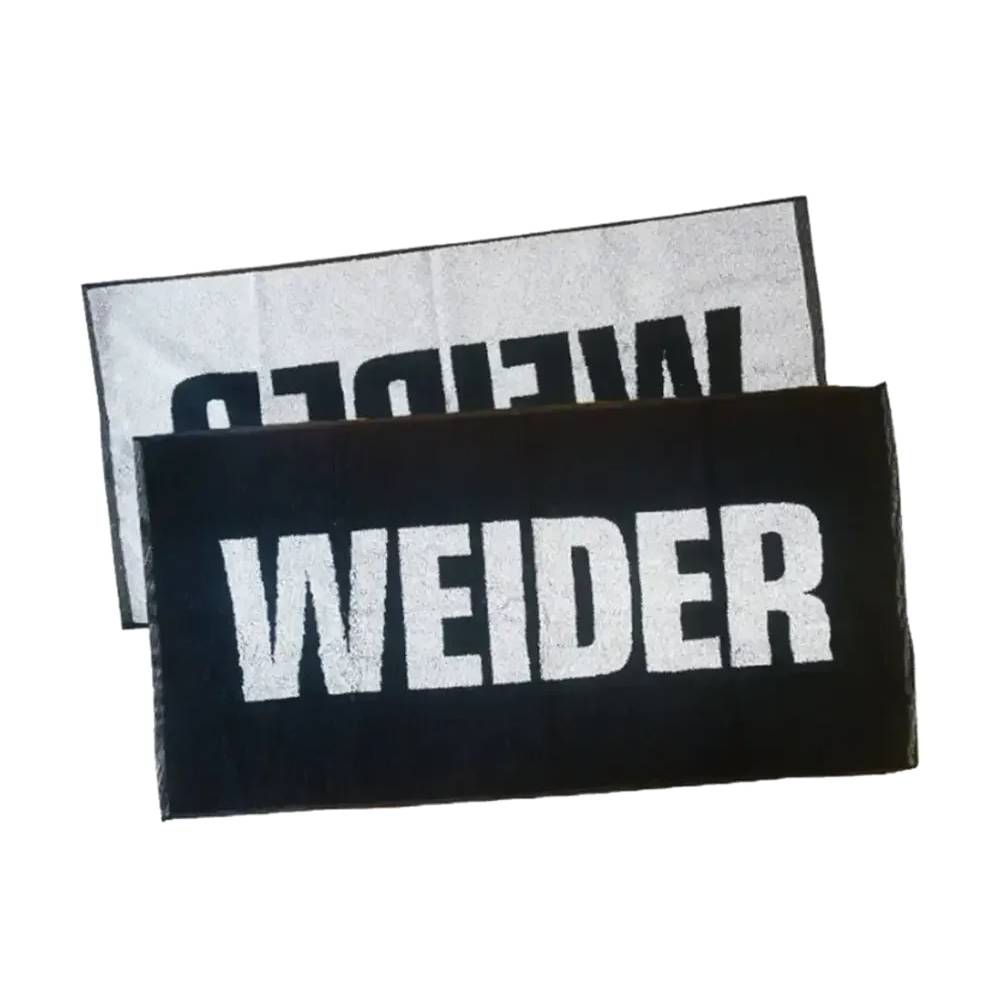 Weider Πετσέτα Γυμναστηρίου (50 x 100 cm) Μαύρο/Γκρι