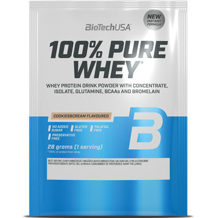 BioTechUSA 100% Pure Whey (28gr) – Premium Πρωτεΐνη Ορού Γάλακτος