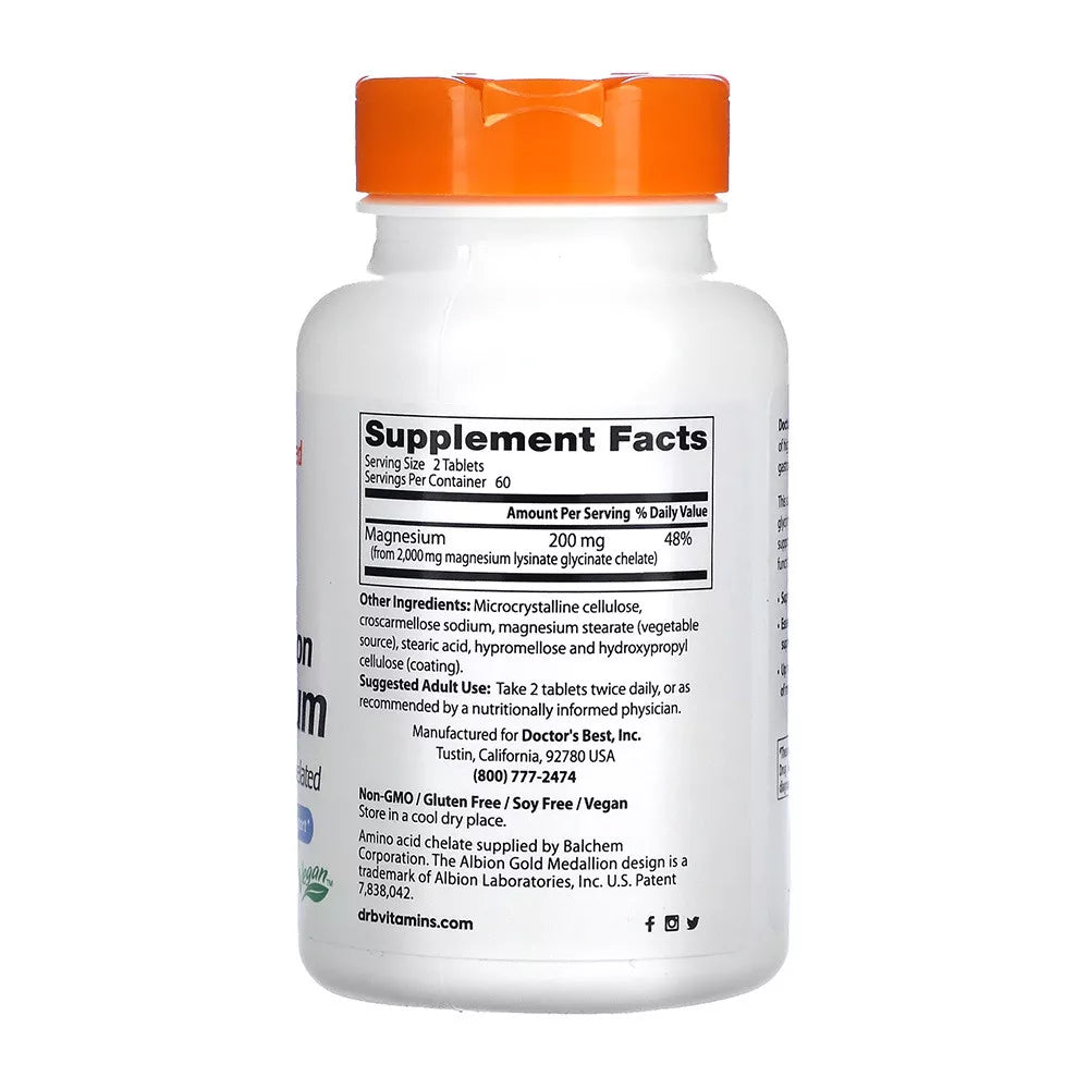Doctor's Best High Absorption Magnesium 120 ταμπλέτες