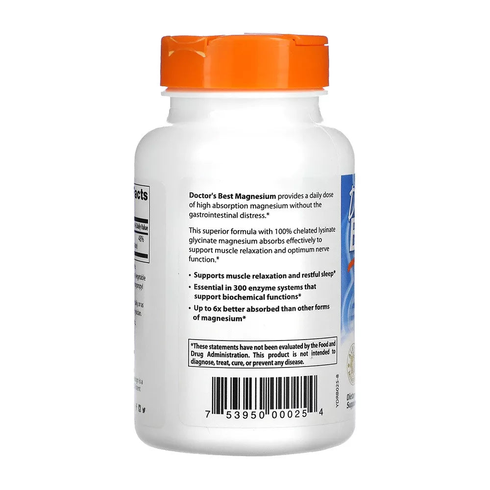 Doctor's Best High Absorption Magnesium 120 ταμπλέτες