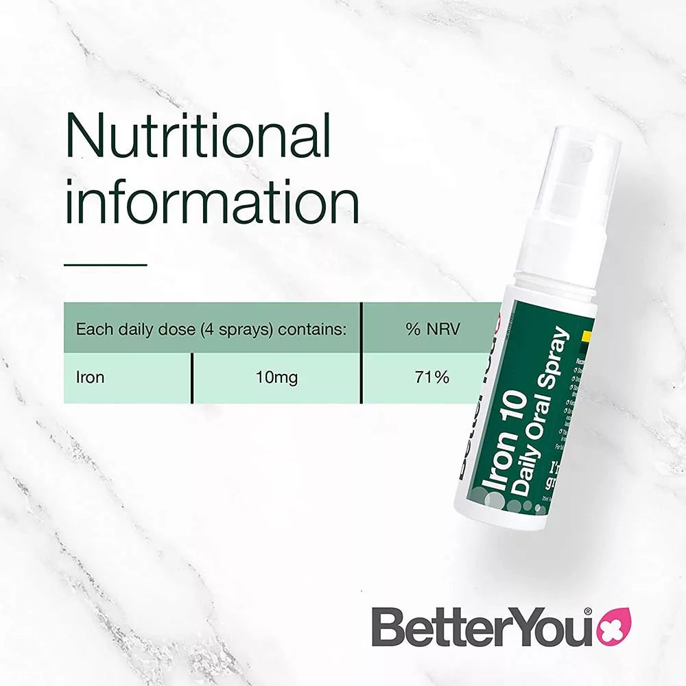 BetterYou Better You Iron 10 10mg 25ml Ρόδι