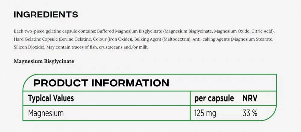 Reflex Nutrition Magnesium Bisglycinate – 90 Κάψουλες