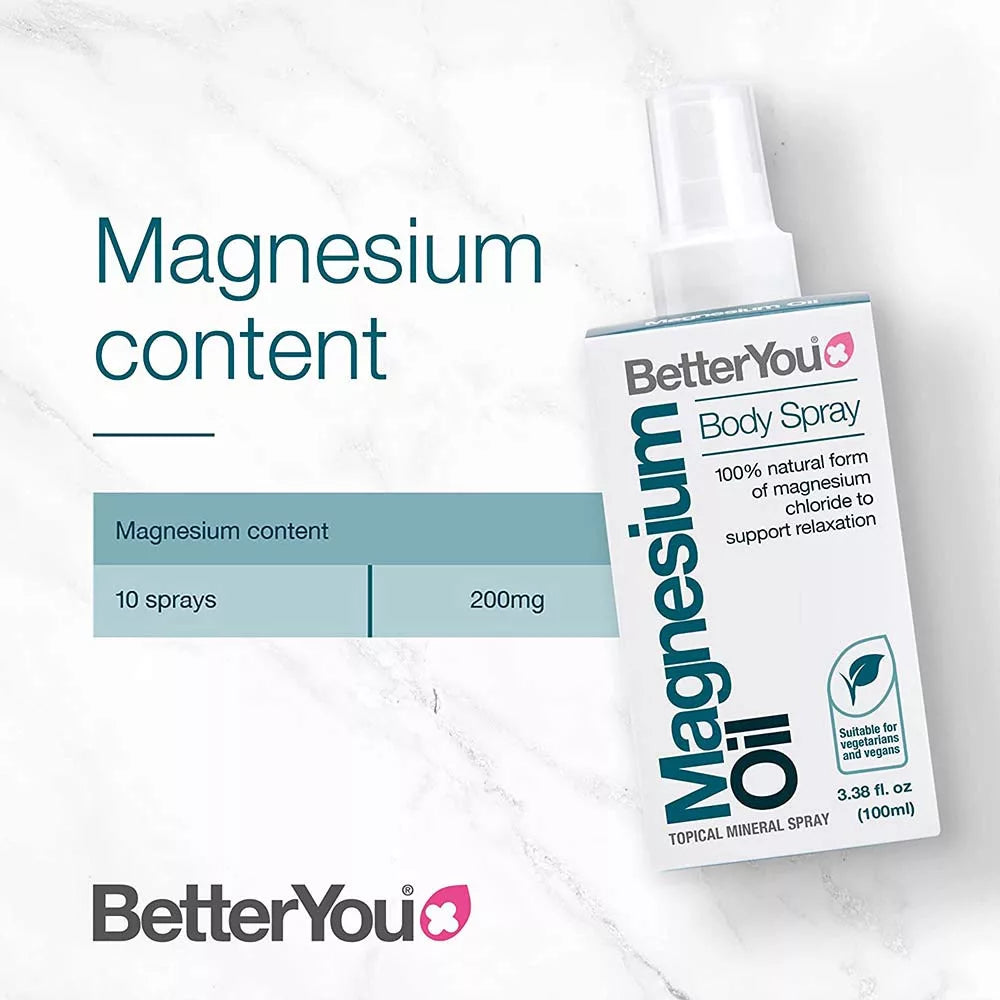 BetterYou Magnesium Oil Original Spray Σπρέι Μαγνησίου 100ml